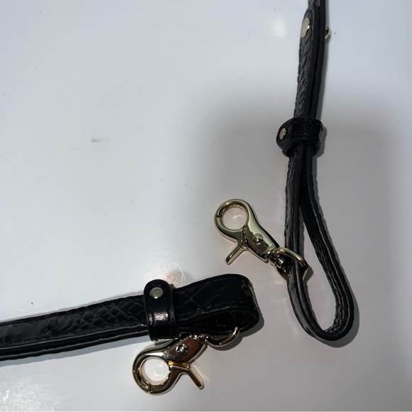 Brahmin Elegant Black Leather Purse Bag Strap - Picture 2 of 6